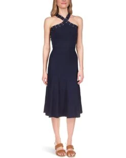 MICHAEL Michael Kors Halter Dress w/ Studs Trim | Dresses
