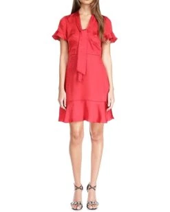 MICHAEL Michael Kors Cheetah Plisse Tie Dress | Dresses