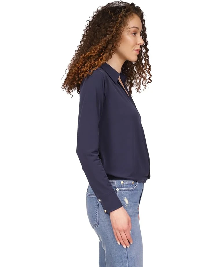 MICHAEL Michael Kors Collar Wrap Top | Shirts & Tops 6 MICHAEL Michael Kors Collar Wrap Top | Shirts & Tops - Image 4