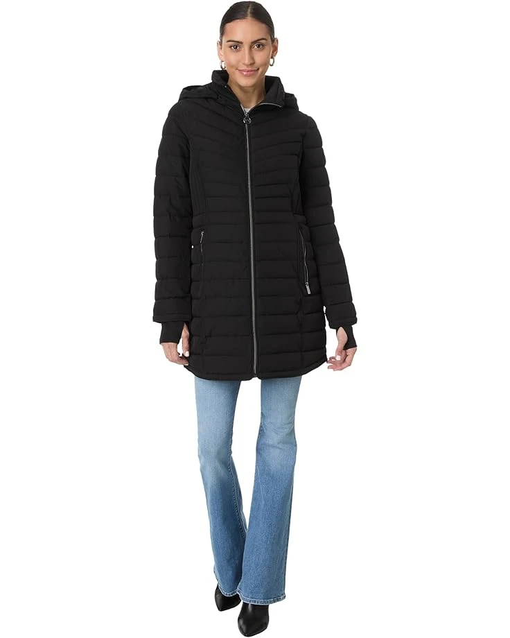 MICHAEL Michael Kors Mid Length Zip Front Packable M425528BZ | Coats & Outerwear 6 MICHAEL Michael Kors Mid Length Zip Front Packable M425528BZ | Coats & Outerwear - Image 4