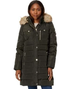 MICHAEL Michael Kors Snap Front Down Puffer M825943CZ | Coats & Outerwear -Daily Shoe Love 710HbNEBMnL. AC SR736920