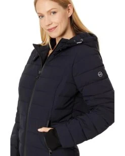 MICHAEL Michael Kors Zip Front Short Stretch M425125BZ | Coats & Outerwear -Daily Shoe Love 719slQvbEL. AC SR736920