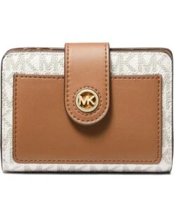 MICHAEL Michael Kors Mk Charm Small Tab Compact Pcoket Wallet | Bag and Travel Accessories -Daily Shoe Love 71Jfuyg3l6L. AC SR736920