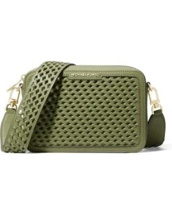 MICHAEL Michael Kors Jet Set Medium Camera Bag Woven Strap | Handbags