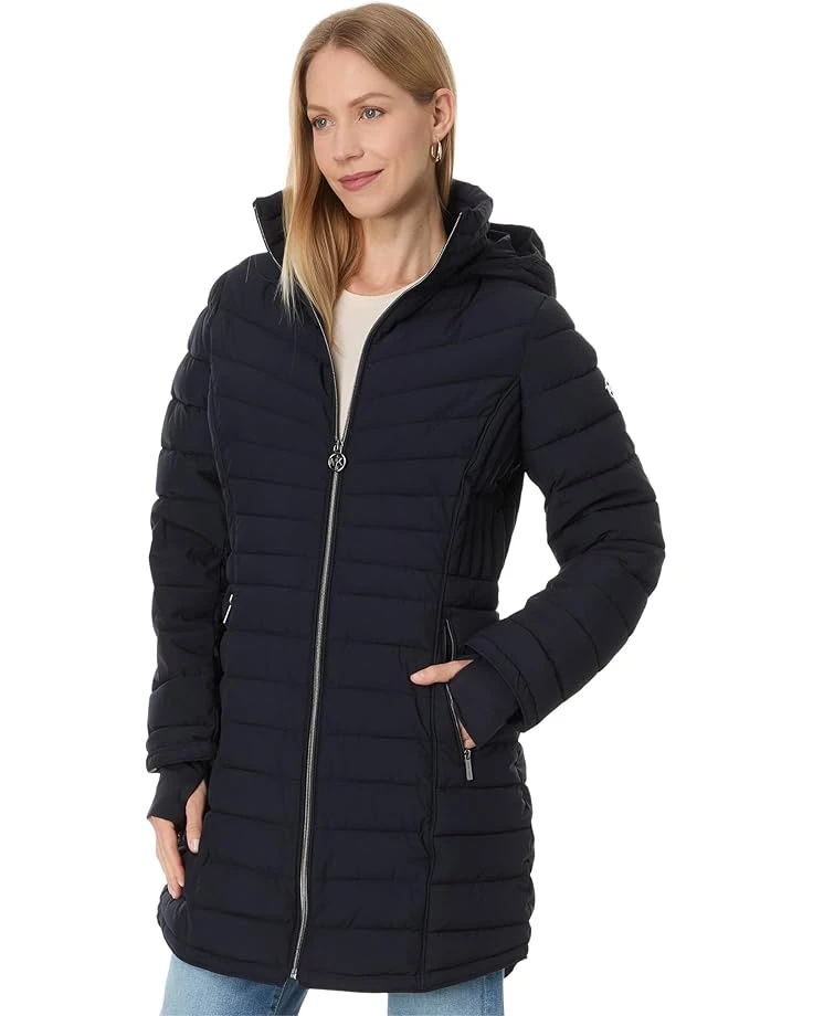 MICHAEL Michael Kors Mid Length Zip Front Packable M425528BZ | Coats & Outerwear 8 MICHAEL Michael Kors Mid Length Zip Front Packable M425528BZ | Coats & Outerwear - Image 6