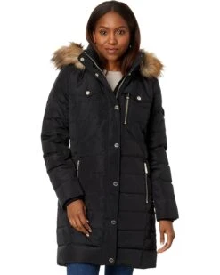 MICHAEL Michael Kors Snap Front Down Puffer M825943CZ | Coats & Outerwear